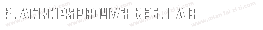 BlackOpsPro4V3 Regular字体转换